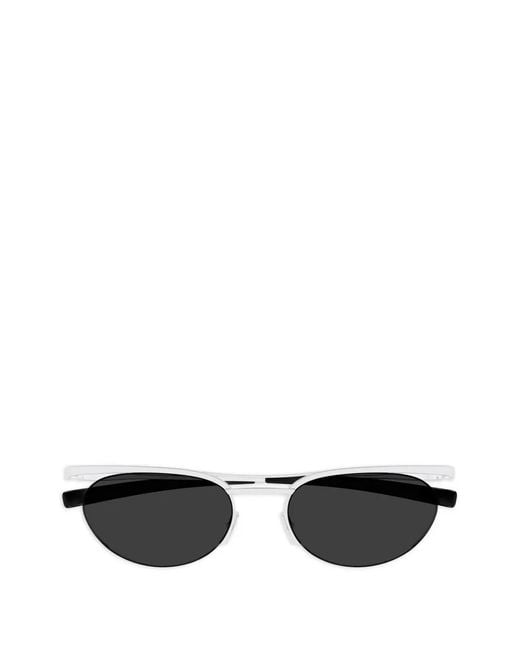 Saint Laurent Black Oval-Frame Sunglasses for men