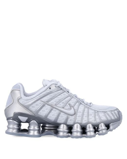 Nike Gray Shox Tl Low-Top Sneakers