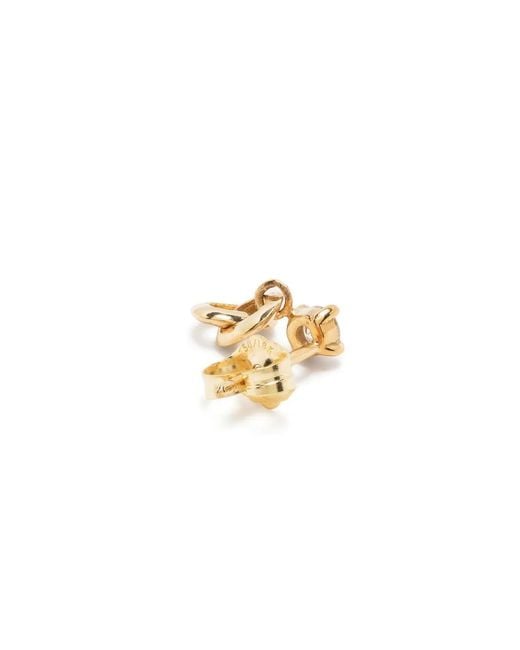 Lizzie Mandler Metallic 18Kt Diamond Earrings