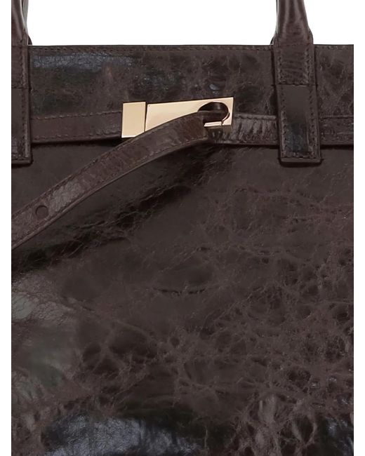 Benedetta Bruzziches Black Mame Weekend Metal-Detail Tote Bag