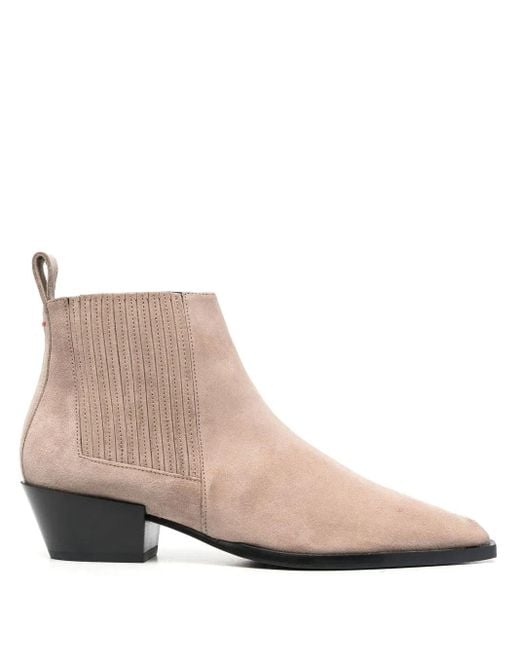 Aeyde Natural Bea 40Mm Suede Boots