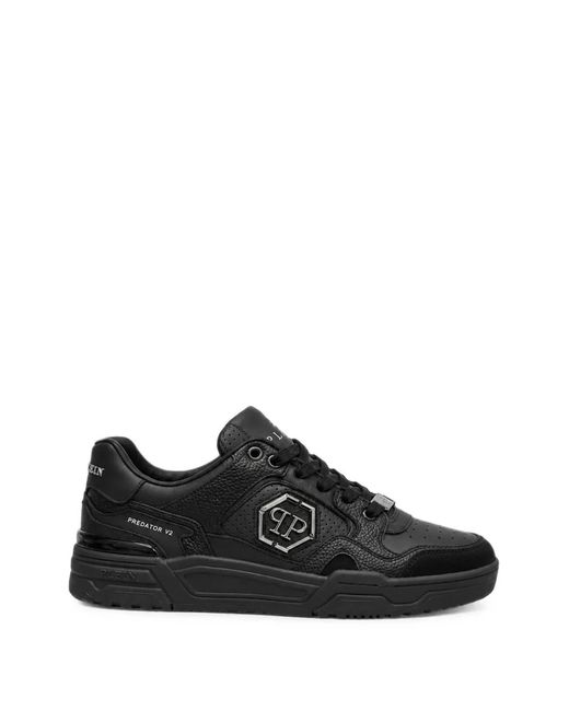 Philipp Plein Black Low-Top Predator V2 Sneakers for men