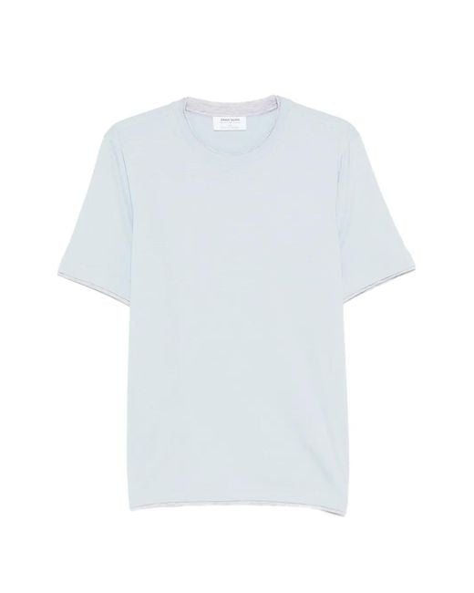 Gran Sasso White Trim-Detail T-Shirt for men