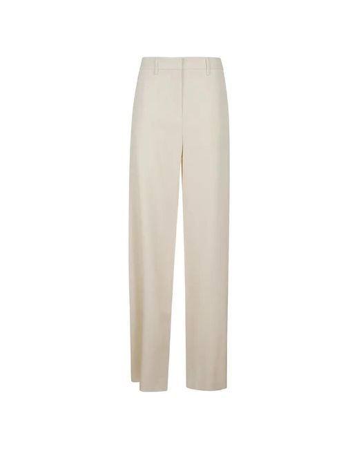 Gabriela Hearst White Wide-Leg Trousers