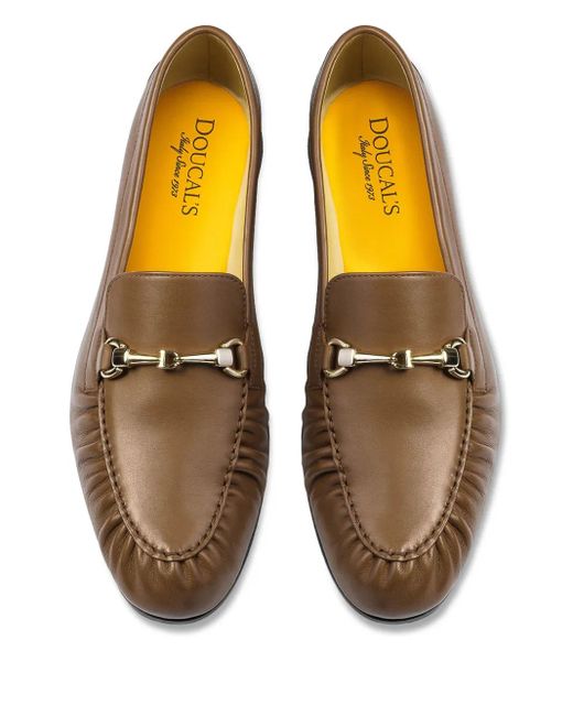 Doucal's Brown Leather Loafers