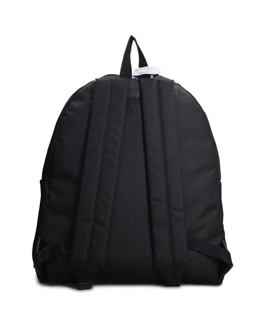 Maison Mihara Yasuhiro Black Logo-Patch Backpack for men