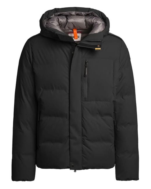 Parajumpers Black Taiga Hooded Jacket for men