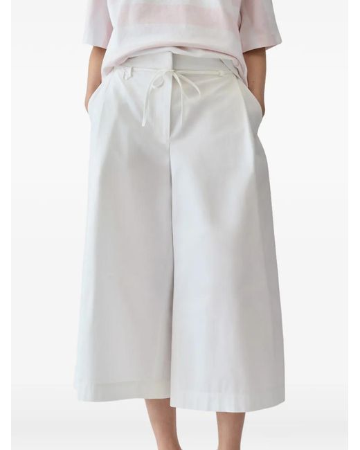 Jacquemus The Marin Lichtgewicht Lange Shorts in het White
