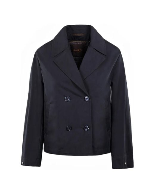 Moorer Blue Lenys Double-Breasted Blazer