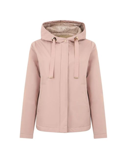 Herno Pink Hooded Padded Jacket