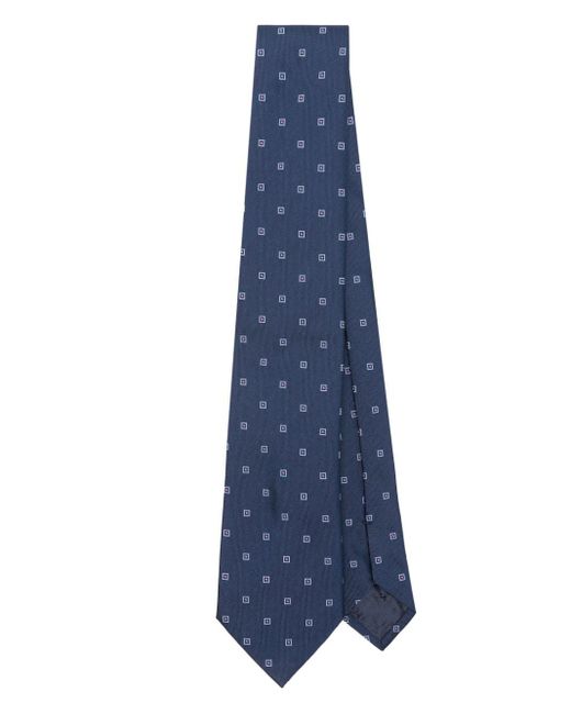 Cravatta con effetto jacquard di Emporio Armani in Blue da Uomo
