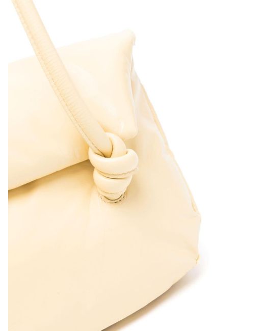 Jil Sander Natural Knot-Detail Leather Tote Bag