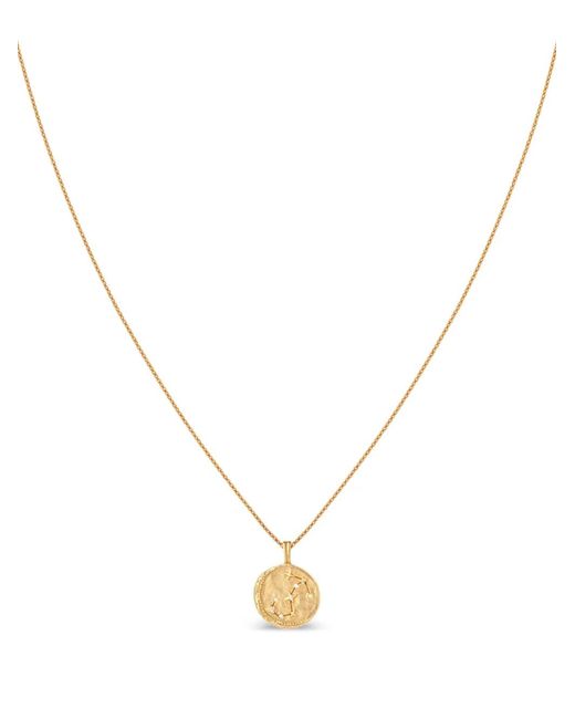 Astrid & Miyu Metallic Constellation Coin-Shape Necklace