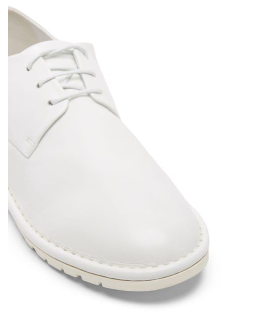 Marsèll White Sancrispa Leather Derby Shoes for men