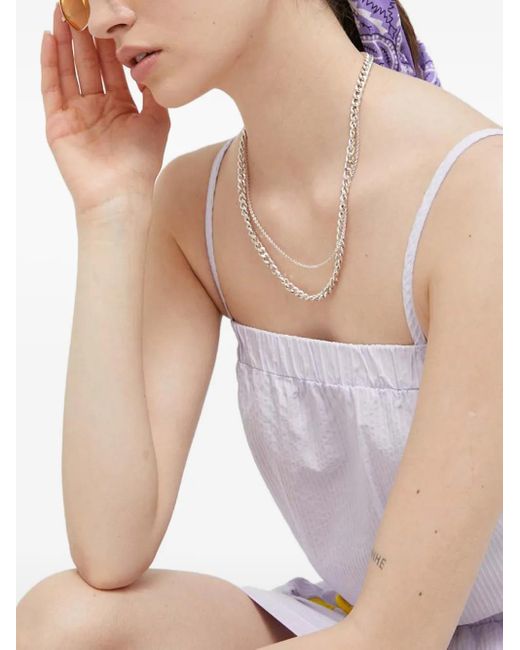 Love Moschino White Drawstring Mini Dress