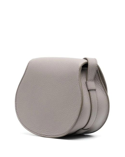 Chloé Gray Mini Saddle Handbag