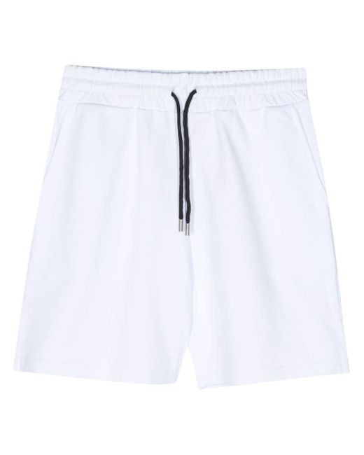 Mauna Kea White Colour-block Cotton Track Shorts for men