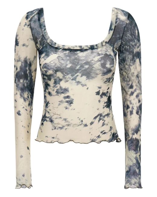 Camiseta con estampado Appaloosa Roberto Cavalli de color Blue