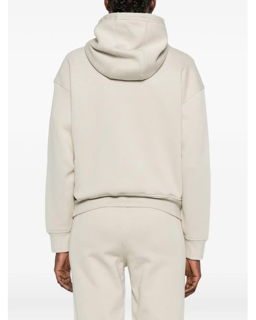 Adidas By Stella McCartney White Pouch Hooded Hoodie