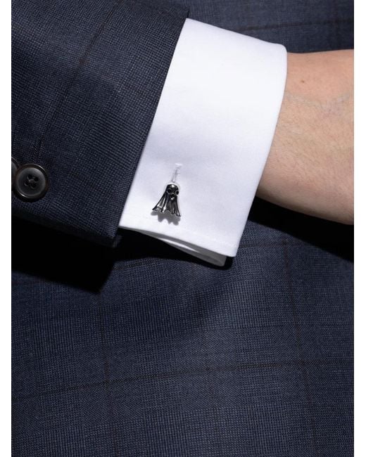 Paul Smith Blue Ghost-Motif Cufflinks for men