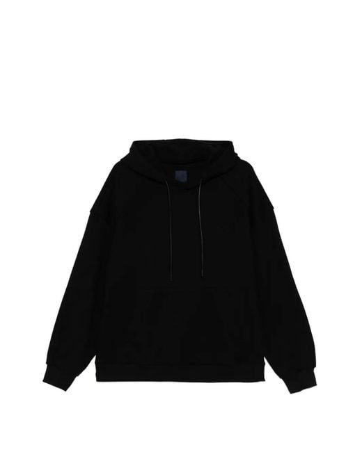 Juun.J Black Drawstring Hooded Sweatshirt for men