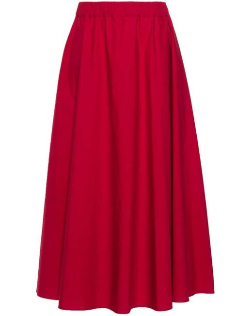 Falda de popelina P.A.R.O.S.H. de color Red