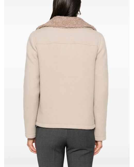 Fay Natural Panelled-Design Jacket