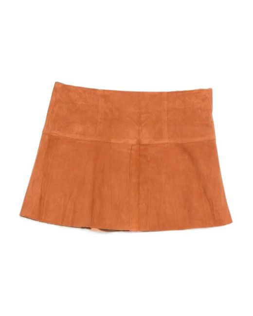 Isabel Marant Brown Suede Skirt