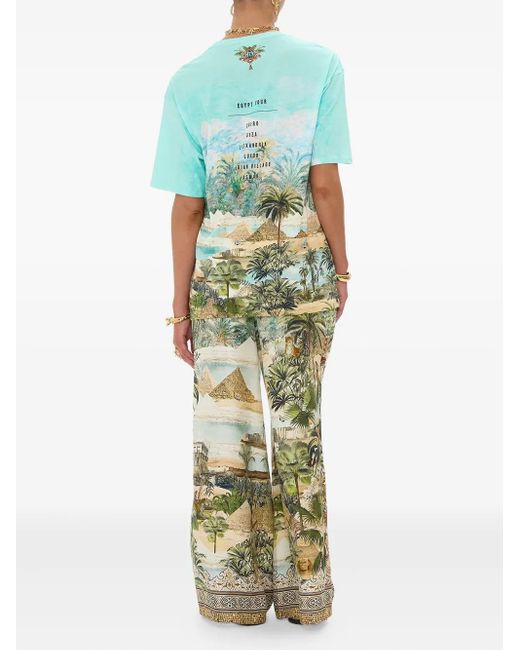 Camilla Green Multi Views Of The Valley T-Shirt