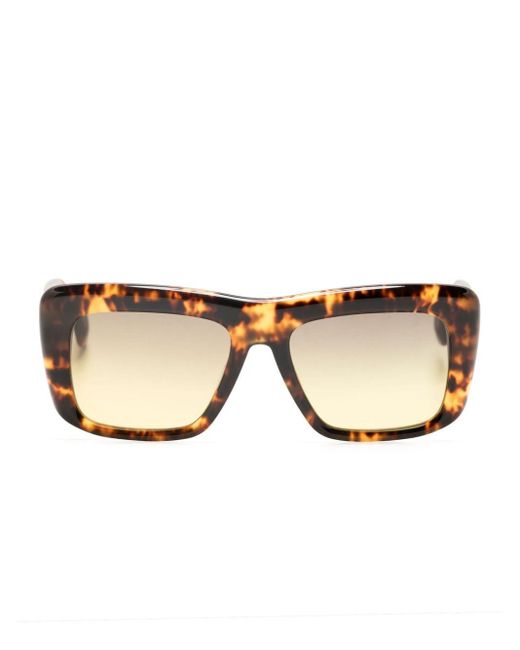 Vivienne Westwood Natural Laurent Tortoiseshell Rectangle-frame Sunglasses for men