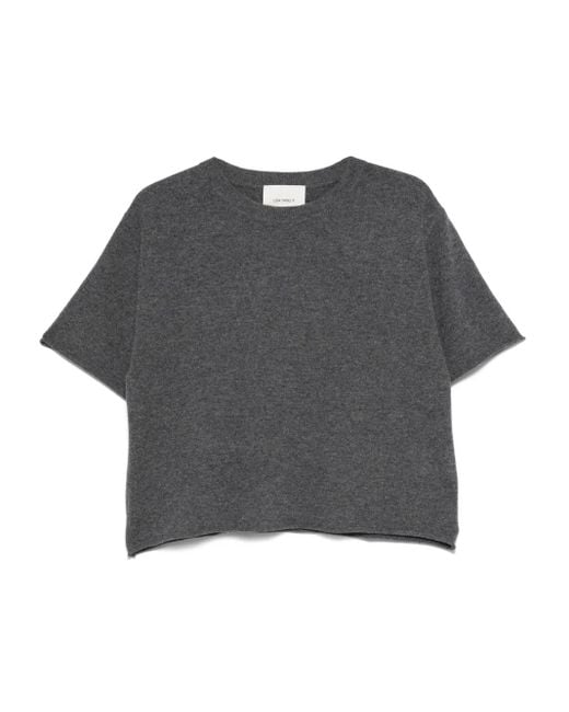 Lisa Yang Gray Cashmere t-shirt