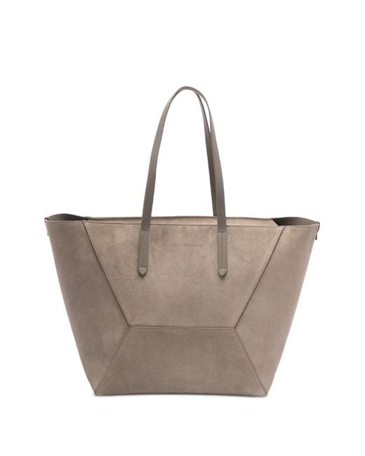 Brunello Cucinelli レディース グレー Bc Duo ハンドバッグ