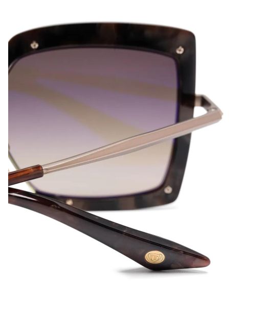 Dita Eyewear Brown Oversize-Frame Sunglasses