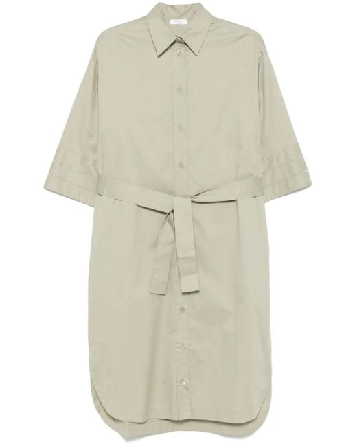 Peserico White Bead-Detail Midi Dress