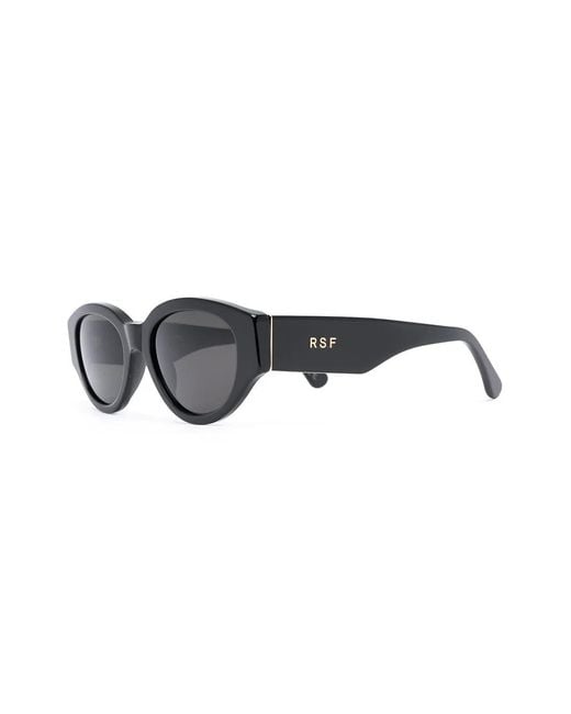 Retrosuperfuture Black Drew Mama Oval-Frame Sunglasses