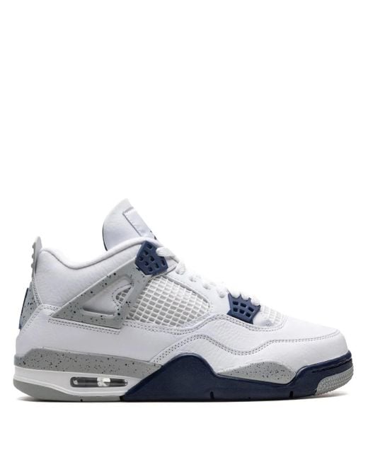 Nike White Retro Midnightavy Sneakers