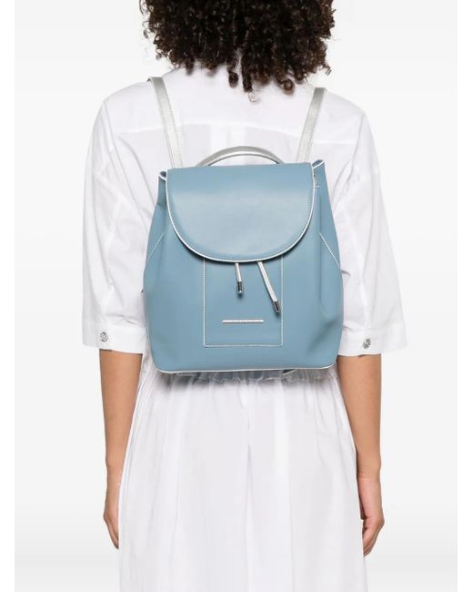 Ara Blue Elliot Flap-Closure Backpack