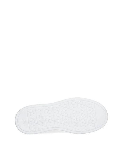 COPENHAGEN White Panelled Leather Sneakers