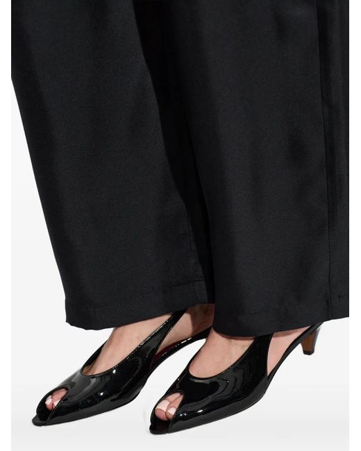Neous Black Hamal Peep-Toe Slingback Pumps