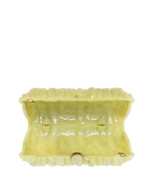 Cult Gaia Yellow Helene Clutch