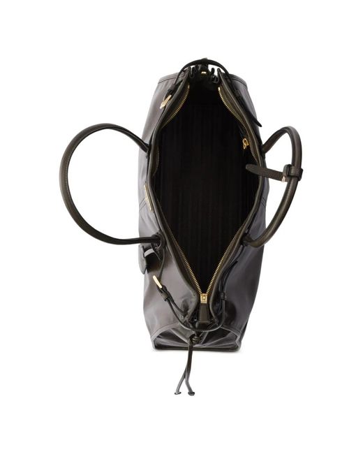 Prada Black Bonnie Extra-Large Leather Bag