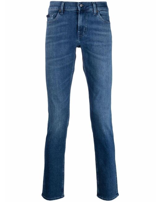 7 For All Mankind Blue Slim-fit Jeans for men