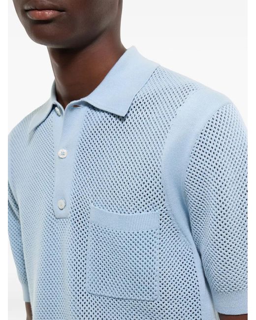 Fursac Blue Cotton T-Shirt for men