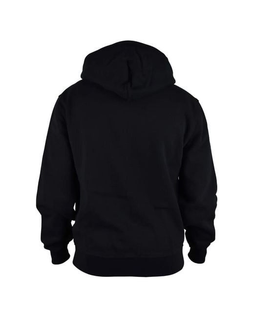Burberry Blue Hoodie À Logo Brodé for men