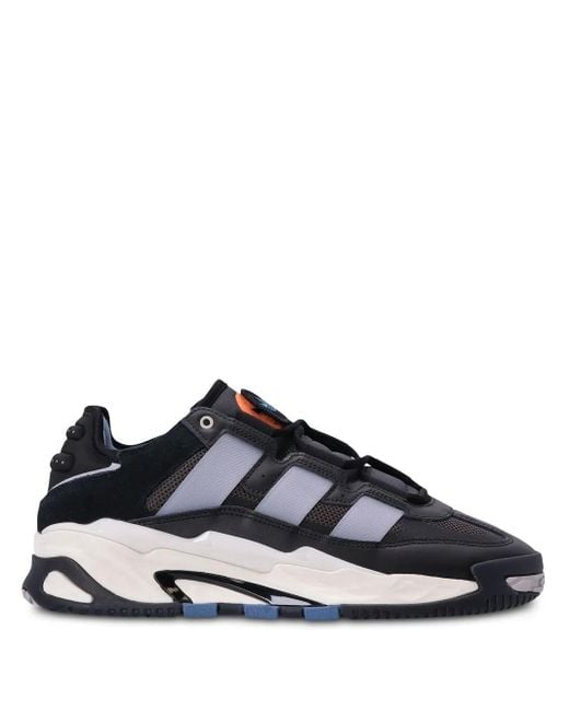 Adidas Blue Niteball Low-Top Sneakers for men