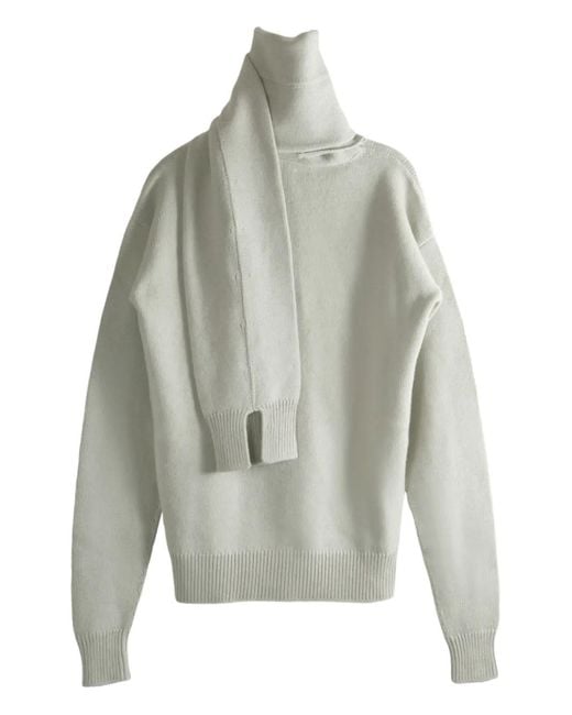 Calvin Klein Gray Roll-Neck Sweater