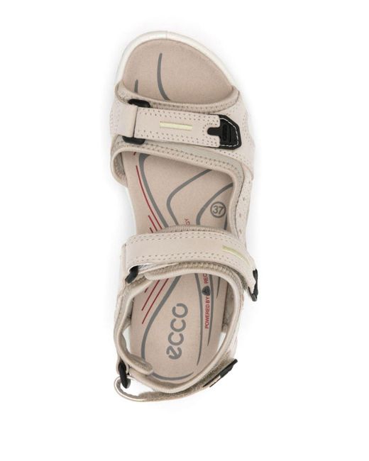 Ecco White Offroad Touch-strap Sandals