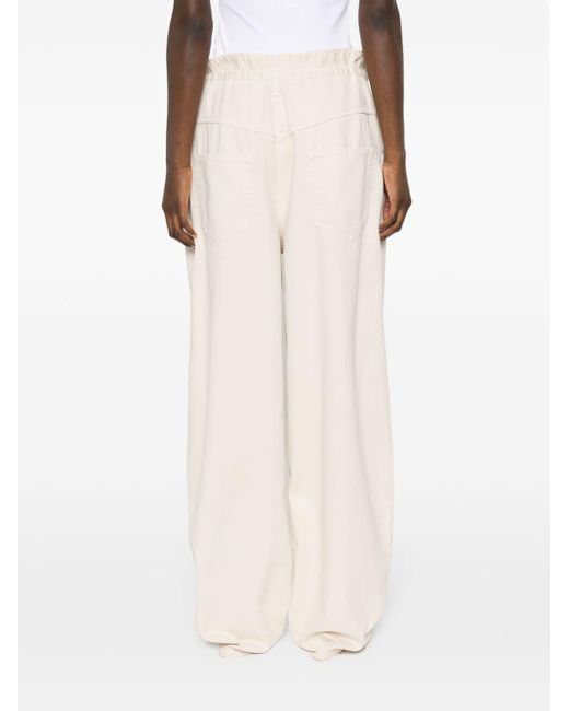 Pantalon Jordy à coupe ample Isabel Marant en coloris White
