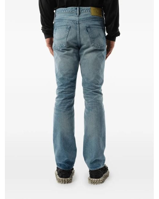 Doublet Blue Care Straight-Leg Jeans for men