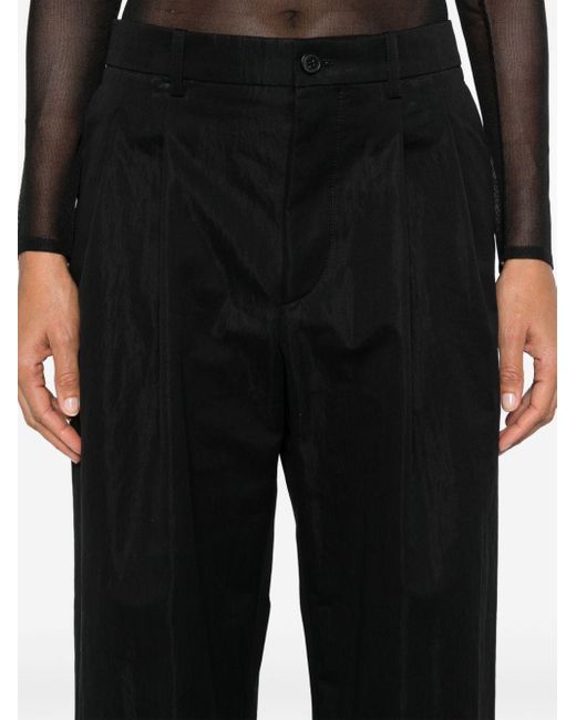 Wardrobe NYC Black Wide-leg Chino Trousers